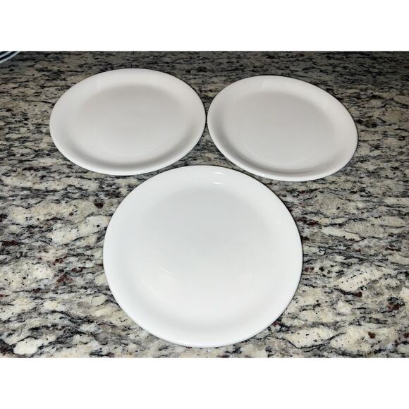 Steelite International England 2013 White Lunch Plates 8" Coupe Style Round Set - Picture 1 of 8